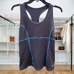 Women's Alp-n-Rock Gray Alpine Retreat Tank Workout Top S Yoga Athletic Active